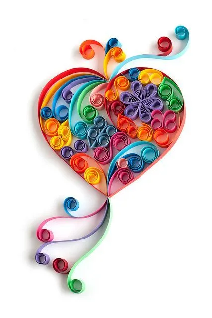 Hogyan készítsünk egy szív Valentin napon a szakmában - Quilling