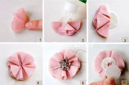 Как да си направим цветя от тъкан за начинаещи