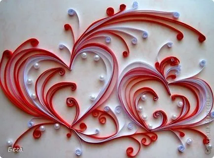 Hogyan készítsünk egy szív Valentin napon a szakmában - Quilling