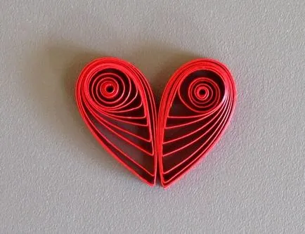 Hogyan készítsünk egy szív Valentin napon a szakmában - Quilling