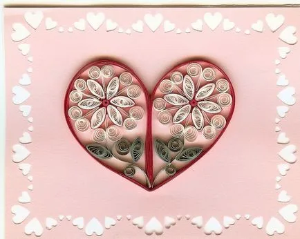 Hogyan készítsünk egy szív Valentin napon a szakmában - Quilling