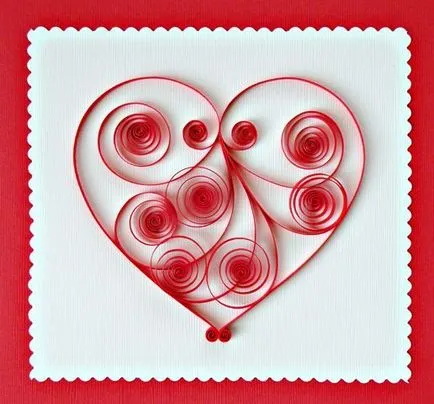 Hogyan készítsünk egy szív Valentin napon a szakmában - Quilling