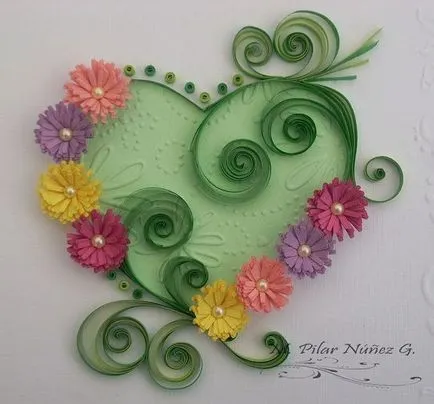 Hogyan készítsünk egy szív Valentin napon a szakmában - Quilling