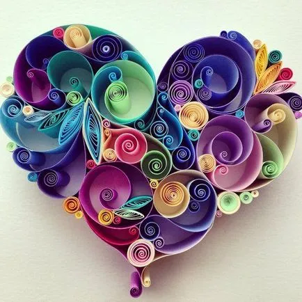 Hogyan készítsünk egy szív Valentin napon a szakmában - Quilling