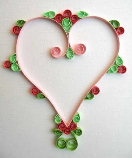 Hogyan készítsünk egy szív Valentin napon a szakmában - Quilling