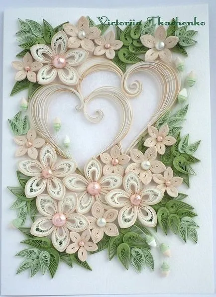 Hogyan készítsünk egy szív Valentin napon a szakmában - Quilling