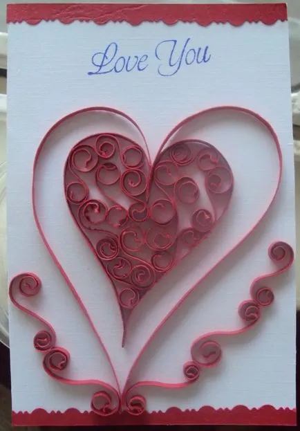 Hogyan készítsünk egy szív Valentin napon a szakmában - Quilling