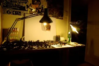 Ahogy festmény miniatűr StarCraft - a klasszikus tábla játék, a logika, a gyermekek és felnőttek