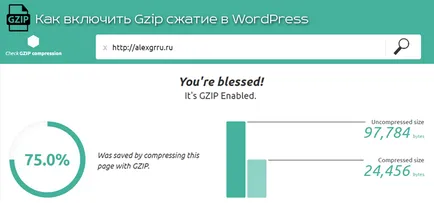 Cum se activează compresia gzip în utilizarea WordPress