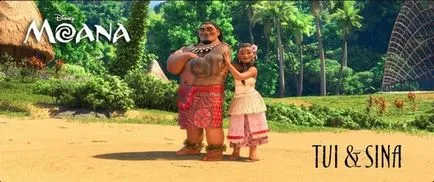 Mi a neve a rajzfilmfigurák Moana (2016) nevét a hősök a rajzfilm Moana