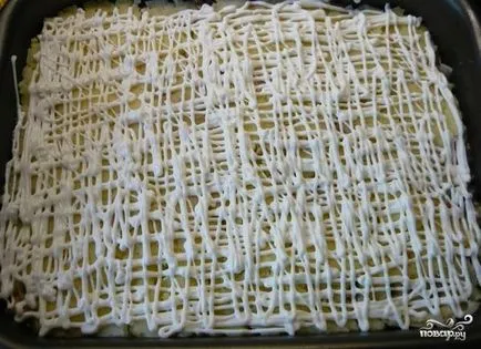 Картофи готвене с месни консерви във фурната - стъпка по стъпка рецепта със снимки на