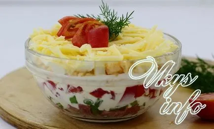 Klasszikus keleti saláta kolbász recept fotókkal