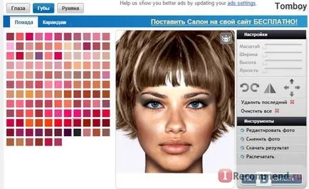 Számítógép program Virtual Stylist Online - „egy érdekes programot szerelmeseinek