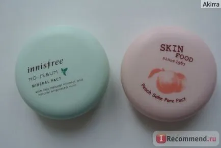 Saltelele Innisfree pulbere compactă fără pact mineral sebum - «minerale, pulbere incoloră