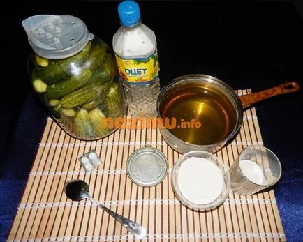 Uborka aszpirinnel - lépésre recept fotók