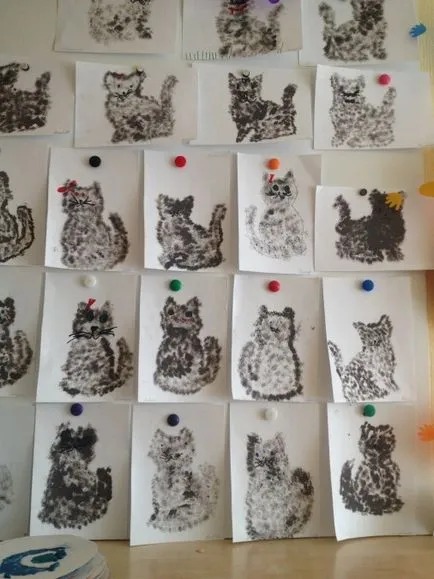 Áttekintés osztályok rajz az idősebb csoport, a „születésnapját a macska Murka”