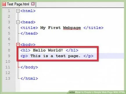 Cum de a crea o pagină web simplu folosind html, html