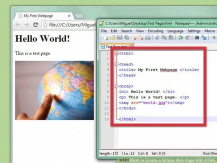 Cum de a crea o pagină web simplu folosind html, html