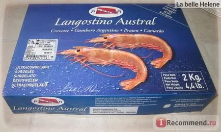 Garnélarák pescapuerta (langoustine) 2 kg - „háromutas előállítási argentin krevetok-