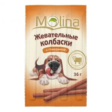 Купете лакомства и консерви Молина (Molina) на едро за кучета и котки, по-ниска цена в Москва -