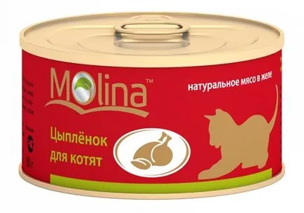 Купете лакомства и консерви Молина (Molina) на едро за кучета и котки, по-ниска цена в Москва -