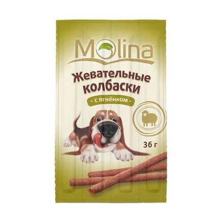 Купете лакомства и консерви Молина (Molina) на едро за кучета и котки, по-ниска цена в Москва -