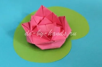 Tavirózsa egy papírt a kezét a művészet origami