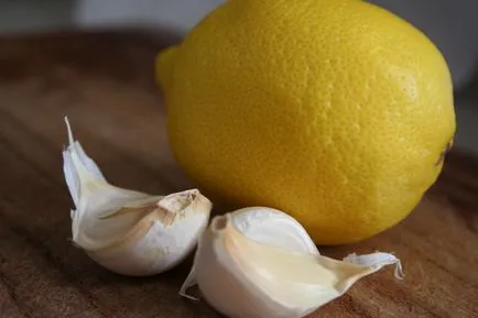 Kezelés (csökkenés) koleszterin fokhagyma citromos