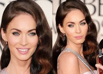 Smink Megan Fox variációk és teljesítmény technika