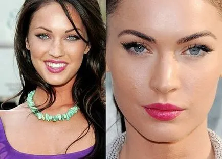 Smink Megan Fox variációk és teljesítmény technika