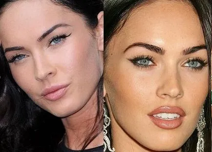 Smink Megan Fox variációk és teljesítmény technika