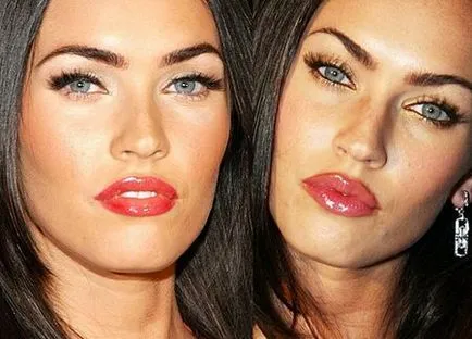 Smink Megan Fox variációk és teljesítmény technika