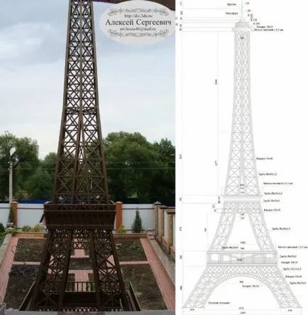 Dispunerea Turnul Eiffel cu propriile sale mâini