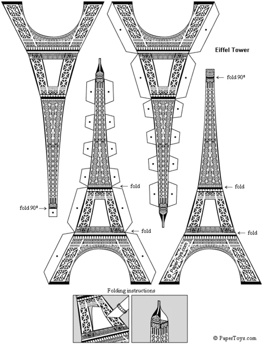 Dispunerea Turnul Eiffel cu propriile sale mâini