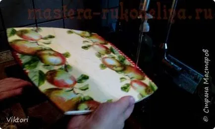 master-class pe servetel decoupage pe un copac lipit prin fișierul fără fișier