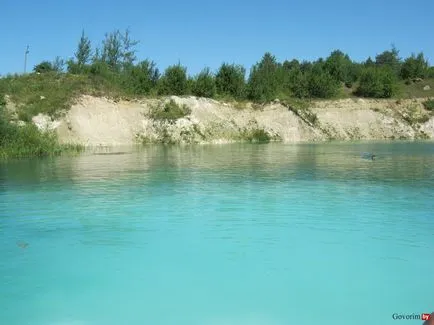 Chalkpit Fehéroroszország Krasnoselskaya chalkpit