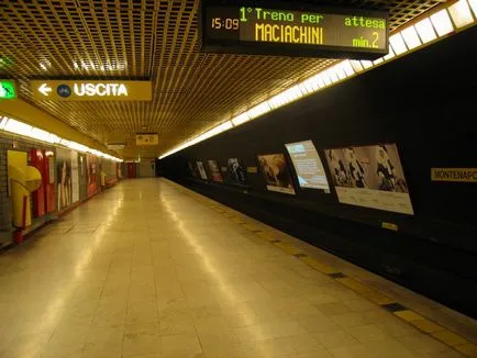 Milano metrou - turiști pe o notă