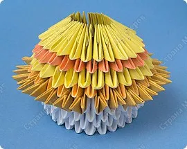Модулна оригами заек верига