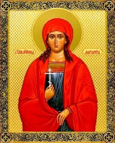 Erőteljes imádság előtt az ikon a Szent Margit - élni könnyen