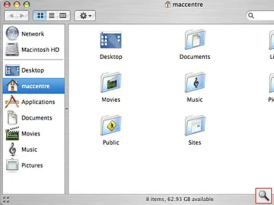 Стъпки в Mac OS X първи стъпки