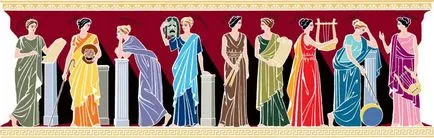 Muses din Grecia antica - 9 fiice ale lui Zeus