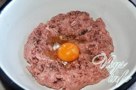 Zrazy hús tojással sütőben recept egy fotó