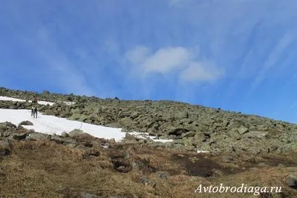 Pe Konzhakovsky piatra de avtobrodyaga auto