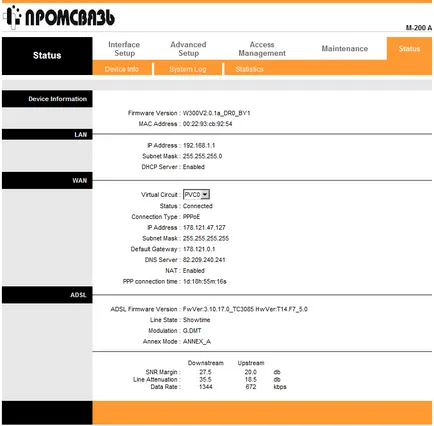 Setări Internet byfly wifi