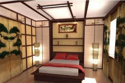 Опънати тавани в японски стил