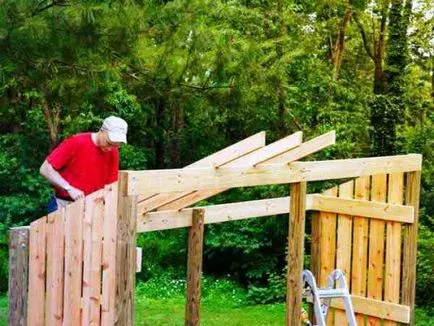 Shed pentru lemn cu mâinile - cum să o faci singur, oferindu-vă mâinile