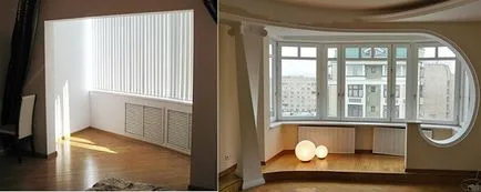 Комбинирането на балкона с кухнята или банята, ремоделиране на стаята, комбинирана с балкон, както