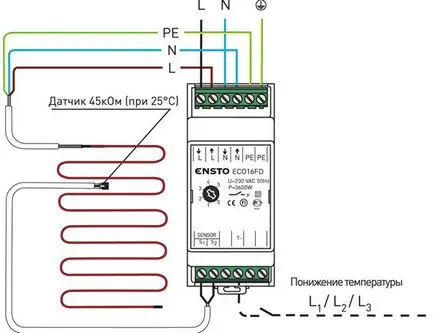 Как да инсталирате температурен сензор за подово отопление, правилно свързване, нюансите на монтаж части на устройството