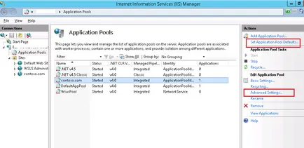 Korlátozás cpu kihasználtság alkalmazáskészletre IIS 8, a Windows rendszergazdák számára