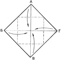 Origami crin schema - schema de asamblare pas cu pas origami